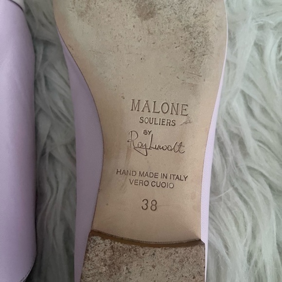 Malone souliers Roy luwolt Marion flat ballerina slingback leather shoes - Picture 4 of 8
